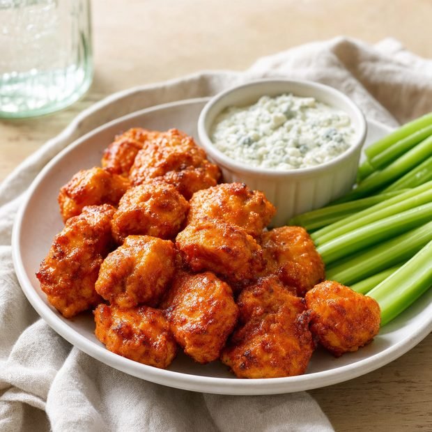 Air fryer buffalo chicken bites